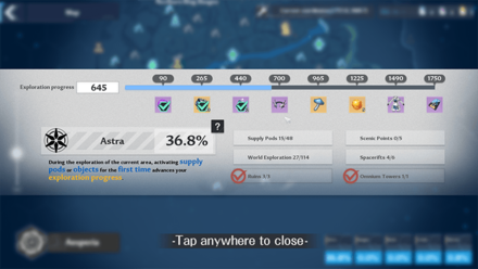 Tower of Fantasy - Accumulate 700 Exploration Progress Points in Astra
