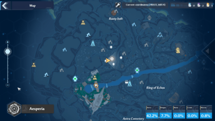 Tower of Fantasy - Northern Ring Ranges Map Location