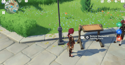 Genshin - Use the Table to Start Restoring Parts