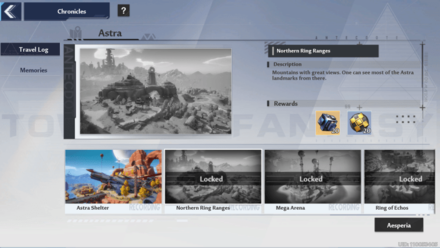 Tower of Fantasy - Chronicles Menu