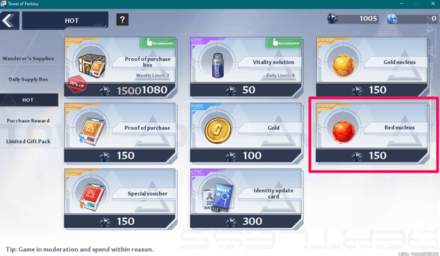 Tower of Fantasy - Dark Crystal Exchange