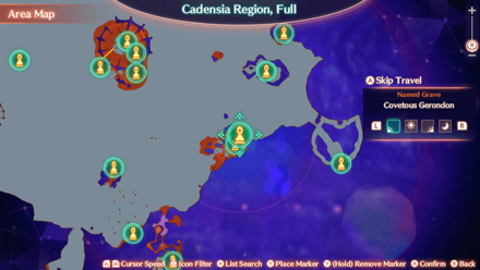 Xenoblade 3 - Covetous Gerondon Map Location