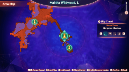 Xenoblade 3 - Gorgeous Mandora Map Location