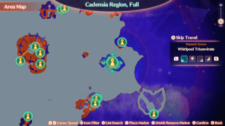 Xenoblade 3 - Whirlpool Triumvirate Map Location