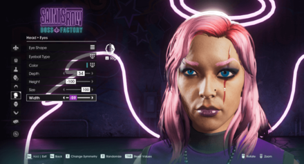 Asymmetrical Face Customization Saints Row