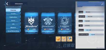 Tower of Fantasy Reach 250 Achievement Points.png