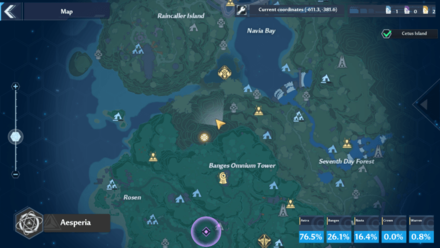 Tower of Fantasy - Raincaller Island Map Location