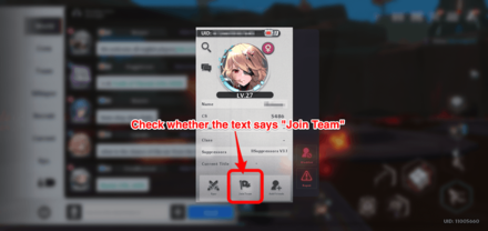 Tower of Fantasy Check Whether Text Says Join Team