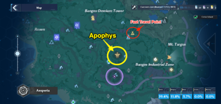 Tower of Fantasy Apophis Location