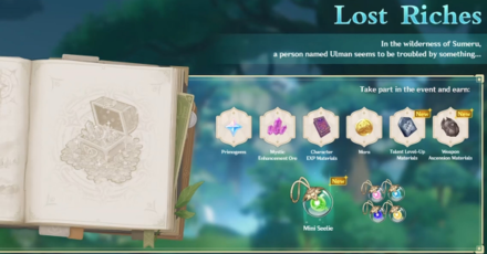 Genshin - Lost Riches Event Rerun in 3.0