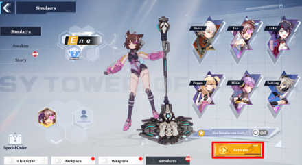 Tower of Fantasy - Activate Simulacrum