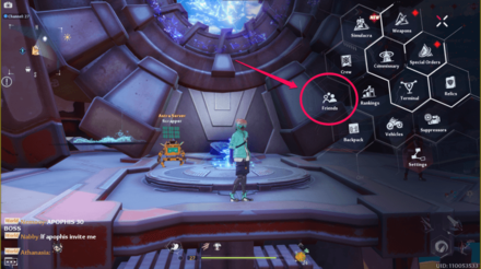 Adding Friends from Friends Menu 1