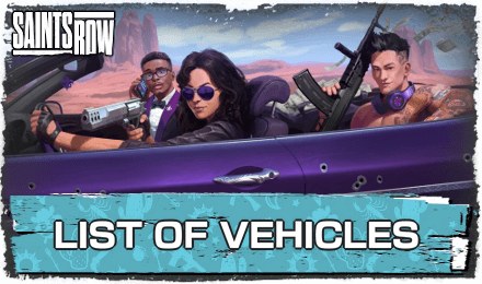 Saints Row - Vehicles