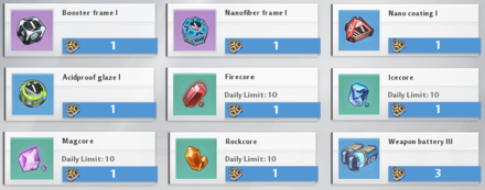 Weapon Upgrade Items