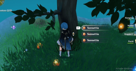 Genshin - Gather ingredients in the wild