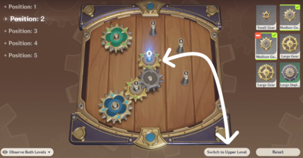 Genshin - Switch to the Upper Level for Position 2