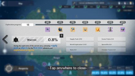 Tower of Fantasy - Accumulate 1035 Exploration Progress Points in Warren