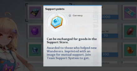 Tower of Fantasy - Support Points