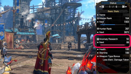 MH Rise Sunbreak - How to Check Your Anomaly Research Level