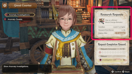 MH Rise Sunbreak - Take on Research Requests