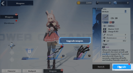 Weapon Upgrade Tutorial