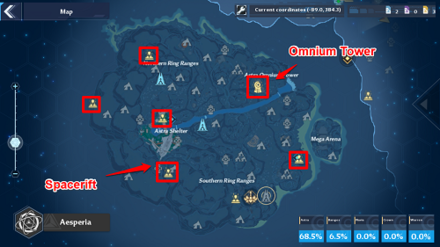 Tower of Fantasy - Fast Traveling on the Map