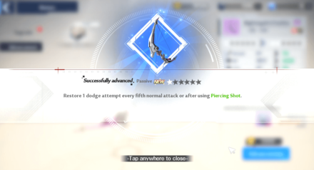 Successful Weapon Advancement