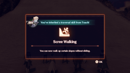 Xenoblade Chronicles 3 Scree Walking Field Skill Teach