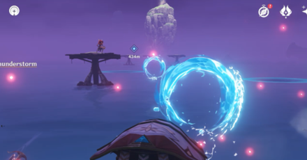 Genshin - The Final Treasure - Head through the speed portals