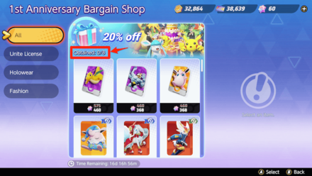 Pokemon UNITE - Maximum of 8 Purchases