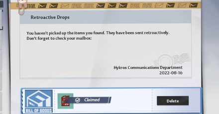 Tower of Fantasy - Mail