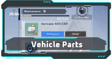 Tower of Fantasy - Vehicle Upgrade Materials