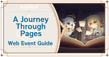 Genshin Impact - A Journey Through Pages Web Event Guide