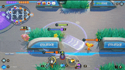 Pokemon UNITE - Tyranitar Using Bite on Delphox.gif