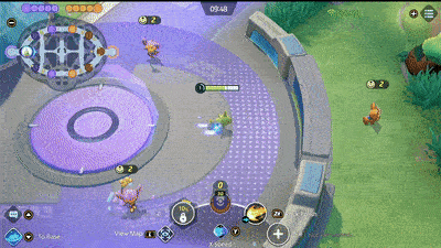 Pokemon UNITE - Tyranitar Using Rock Polish to Pass Through Walls