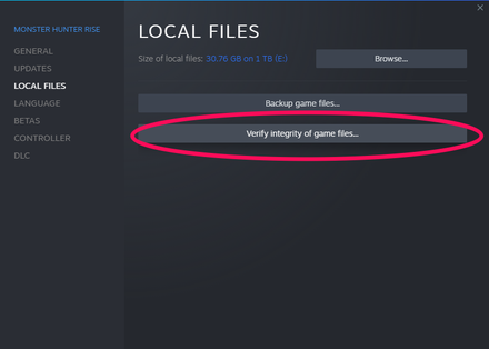 MH Rise Sunbreak - Monster Hunter Rise Verify File Integrity