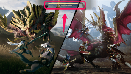 MH Rise Sunbreak - Compiling Shaders Screen