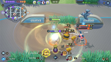 Pokemon UNITE - Tyranitar Using Stone Edge in the Middle of a Fight.png