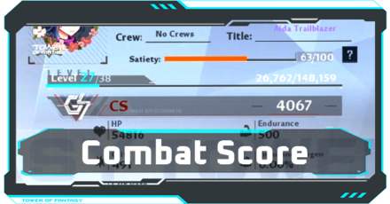 Combat Score Top Banner