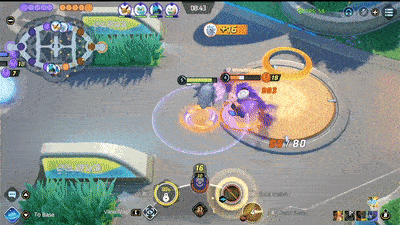 Pokemon UNITE - Tyranitar Using Rock Polish On Cramorant