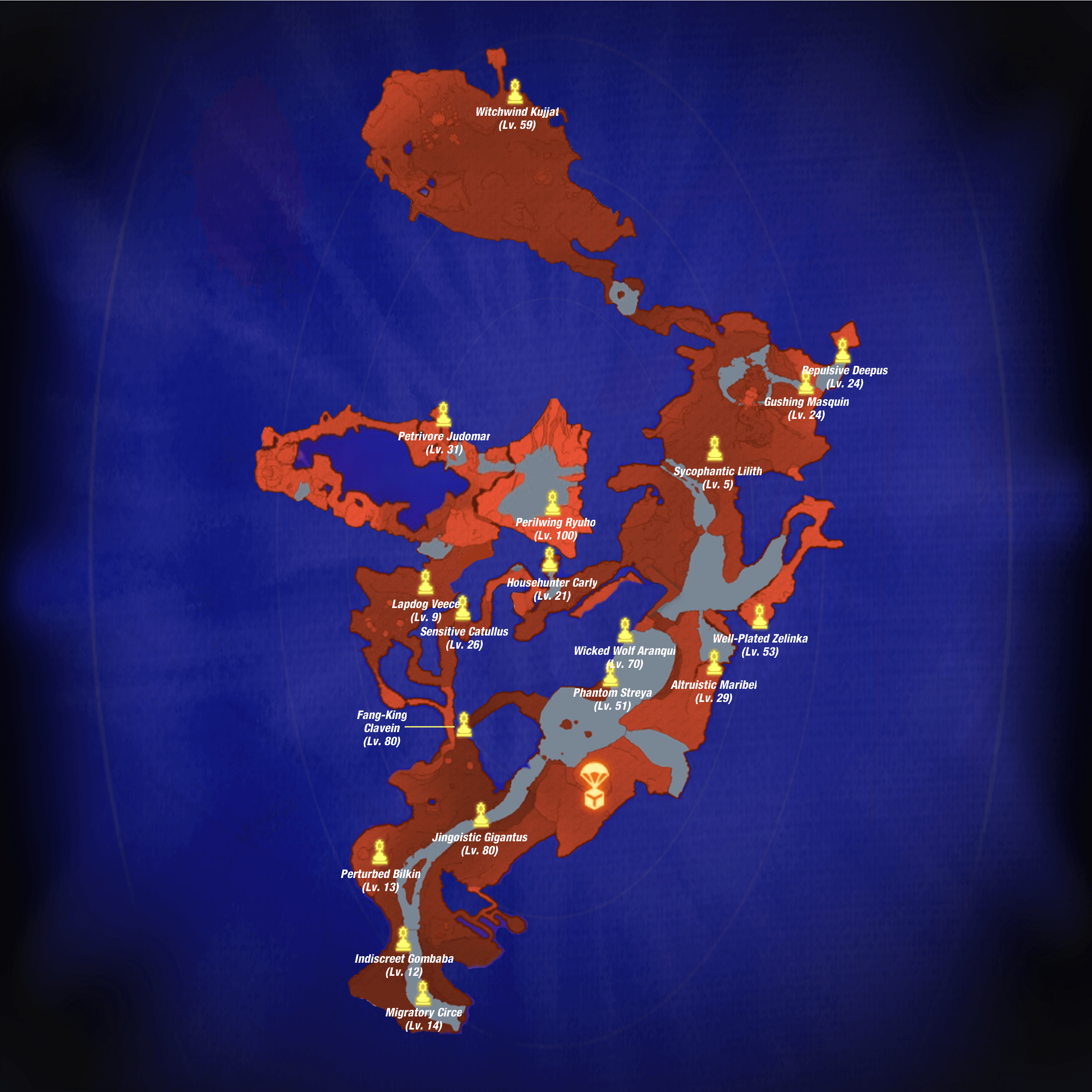 Aetia Region Interactive Map and List of Quests Xenoblade