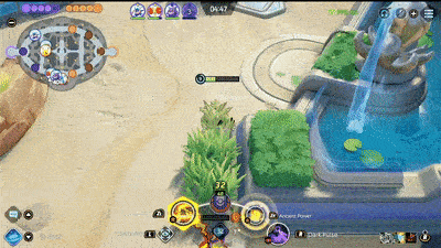 Pokemon UNITE - Tyranitar Chasing Pikachu Using Ancient Power