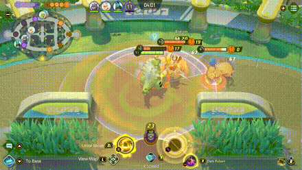 Pokemon UNITE - Tyranitar Fighting inside Sand Tomb Effect