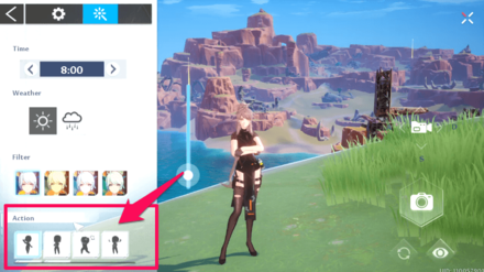 Select Pose Under Actions Tab