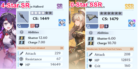 4 Star SR vs. 0 Star SSR
