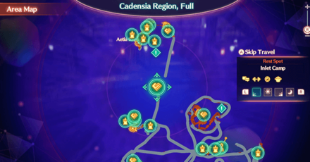 Xenoblade Chronicles 3 - Inlet Camp Map