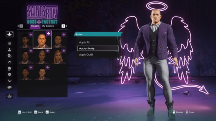 Saints Row - Presets Customization Tab