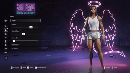 Saints Row - Body Customization Tab