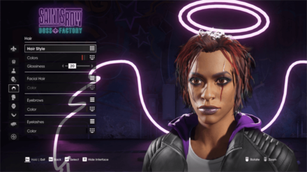 Saints Row - Hair Customization Tab