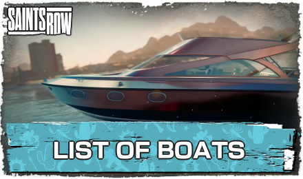 Saints Row - List of Boats
